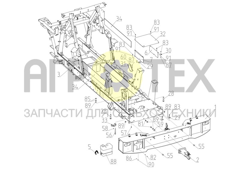 Чертеж Рама основная (РСМ-120.11.01.000Ф)